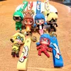 Anime Miracle Girl Figures Rubber Keychains 3D Cartoon Rubber Anime Characters Gift
