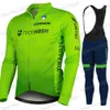 Slovenia National Team Cycling Jersey Set Men Long Sleeve Winter Green Clothing Suit Bike Road Pants Bib Ropa Ciclismo 231227