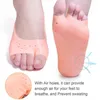 Women Socks Soft Silicone Moisturizing Gel Open Toe For Foot Care Protector Relieve Dry Cracked Peeling Heels Shoes Insole Pedicure