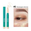 Eye Shadow Highlighter Pen Eyes Makeup Pink Pearl High-gloss Brightening Glitter Eyeshadow Stick with Sharpener