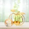 Candle Holders Pumpkin Wishing Holder Thanksgiving Ornaments Quiz Desktop For Candles Glass Small Stands Home Decor