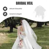 ブライダルベールドレスのためのウェディングベールアクセサリー花嫁シンプルな短いネットワークの女性