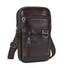 Shoulder Bags Waist Fanny Pack Cowhide Leather Crossbody Bag Male Belt Bum for Travel Outdoor Cell Phone Caseblieberryeyes