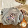 Infant Kinder Baumwolle Sets Herbst Winter Kind Verdicken Kleidung 2 stücke Set Kleinkind Jungen Mädchen Pullover Jogginghose Outfits 231227