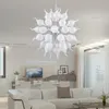 Art deco chandelier Hand blown glass chandelier Hanging light fixtures for Bedroom Dining room Living room Kitchen (can be customized in size and color)