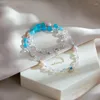 Łańcuchy francuski vintage naturalny kamień kryształowy Naszyjnik dla kobiet mody oryginalny Pearl Sweater łańcuch luksusowy prezent biżuterii