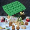 30 Holes Christmas Baking Moulds Silicone Chocolate Mold Gingerbread Man Xmas Tree Snowman Gloves Gummy Candy Mould DIY Baking Tools Q857