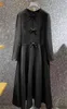 Robes décontractées Runway Designer élégant Bow manches longues plissées Maxi pour femmes 2023 printemps automne mode robes de Fiesta