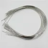 100pcs 1 2mm Stainless Steel headband Wear The Beads Hair Band Hairwear Base Setting No Teeth DIY Hair Accessories275v