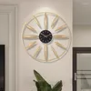 Wall Clocks Large Aesthetic Clock Gold Luxury Creative Modern Watch Designer Decoration Reloj De Pared Home Accessories