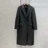 Pelle da donna 2023 Donna Autunno E Inverno Genuino Cappotto di pelle di pecora Collare del vestito Lungo Vera Giacca a vento di pecora E87