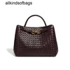 Bottegaaveneta Handbags andiamos Bags手作り織物バッグ2024秋冬新しいハイキャパシティハンドバッグカジュアルトート大型サイズfrj