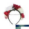 Fête Décoration Bandeau Costume Rose Fleur Couronne Mexicaine Simation Guirlande PO Props Mariage Bandeaux De Noël Prix Usine Exp Dhhvp