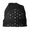 Berets Flower Of Life Star Bonnet Hat Knitted Hats Men Women Hip Hop Unisex Adult Mandala Warm Winter Skullies Beanies Caps