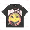 Hellstar Shirt Designer Korte Shirts Heren Plus Tees hellstar t-shirt Rapper Wash Grijs Heavy Craft Unisex T-shirts met korte mouwen Tops High Street Retro Dames T-shirt US S-XL