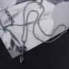 Designer Ch Cross Luxury Chromes Pendant Necklace Men's Trendy Women's Light High Unique Hip Hop Heart Neckchain Sweater Chain Lover Gift New 2024 Fua5