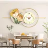 Wandklokken Nordic Klok Restaurant Decoratief Schilderen Modern Eenvoudig Huishoudelijk Hangend Crème Stijl