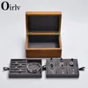 Oirlv retro solidne drewno biżuteria pudełko prezentowe kwadratowe drewno drewniane kolczyki z organizatorem przechowywania pudełko na wielofunkcyjne wyświetlacze biżuterii 231227