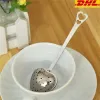 Wholesale Heart Tea Infuser Heart-Shaped Stainless Herbal Tea Infuser Spoon Filter Tea strainer spoon FY3562 1227