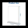 Jewelry Pouches 3Pack 21X29.7CM Acrylic Sign Holder Double-Sided Vertical Display Stand For Restaurants Office Store