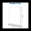 Sieradenzakjes 3Pack 21X29.7CM Acryl Tekenhouder Dubbelzijdig Verticale Displaystandaard Voor Restaurants Kantoorwinkel