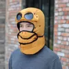 Chapéu de caçador térmico de inverno com óculos Ciclismo de inverno Chapéu de bombardeiro à prova de vento com máscaras Proteção de orelha de óculos 231227