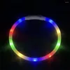 Halsbanden LED-gloeiende halsband Siliconen Meerkleurig USB-opladen Oplichtend formaat Knipbaar voor kleine, middelgrote en grote honden