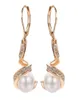 Yoursfs 6 paires ensemble de boucles d'oreilles créoles à levier pour femmes plaqué or 18 carats fausse perle boucle d'oreille ronde piercing boucle d'oreille CZ bijoux 8251885