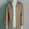 Solido cappotto di dolcevita con cappuccio con cappuccio Y2K Autumn Men Cardigan Long Maniche Casual Outwear 231227