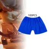 Pantalones cortos para hombres 100 unids SPA Sauna Bragas Cintura elástica Tela suave no tejida (tamaño M) para viajes Playa Tomar el sol Casa