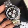 BBK Men's Quartz Watch Diameter 43 مم مع حركة الكوارتز السويسرية في الياقوت الزجاجية مرآة الفولاذ المقاوم للصدأ صندوق الهدايا