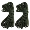 Charm Bracelets 2X 7 Rope Paracord Parachute Resistant Camping Survival Color: Army Green Length: 15M