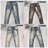 Herrenjeans Lila Mode-Hosen mit geradem Bein 18SS New True Elastic Herren Robin Rock Revival Crystal Studs Denim Designer-Hosen57WB