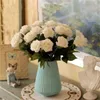 Roses Artificial Flowers Rose Flower Branch Artificial Red Roses Realistic Fake Rose for Wedding Home Decoration 51cm lenght