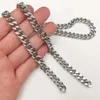 Chains 8mm 18-30inch Mens Necklace Cuban Curb Chain Stainless Steel Jewelry Gifts For Father Husband Boyfriends