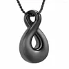 Pendant Necklaces Cremation Jewelry Love Infinity Memorial Urn Necklace Stainless Steel Keepsake For Women/Kids