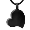 Colliers pendants IJD8549 En gros ou vente au détail Gravable Vierge en acier inoxydable Crémation du cœur Urne Bijoux Collier pour femmes