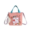 2024 Autumn New Cute Rabbit Korean Version Versatile One Shoulder Diagonal Straddle Simple and Fashionable Women's Bag