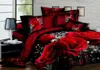 sets 2021 latest new 3D home textile hot black red rose bedding threepiece fourpiece suit, dog style, free shipping