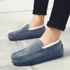 Winter Men Plush Warm Shoes Zapatos De Hombre Fashion Sneakers Man Casual Loafers Europe Brand Design Slipon Flock s 231227