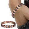 Link Bracelets 12mm Punk Magnetic Men Women Pure Copper Arthritis Therapy Health Care Hiphop Hologram Nose Pattern Jewelry