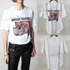 24SS Zadig Voltaire Circle Rainbow Wing Letter Print Hot Diamond Cotton Short Sleeved T-shirt New Women Designer Cotton Tee Fashion Tops