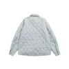 Kurtki męskie Diamentowe paski koszulka bawełniana kurtka 2023 Zimowa japońska vintage ponadwymiarowa luźna design cienki wyściełany płaszcz