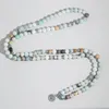 Strand YUOKIAA 8mm Opaco e colorato Amazon Perline Lotus Tag appeso Bracciale Vintage Meditazione Preghiera Benedizione Gioielli Regalo di compleanno