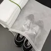 100Pcs Non Woven Shoe Dust Covers Dustproof Drawstring Clear Storage Bag Travel Pouch Bags Home Organization 231227