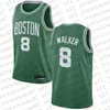 Anpassade män kvinnor ungdom Boston''celtics''8 kemba''walker 11 enes''kanter green camo svart vit basket throwback tröja