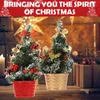 Décorations de Noël arbre petit pin pour fête de Noël décoration de table à la maison 2 pièces