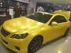 Stickers Yellow Diamond metallic matte Vinyl Car wrap Film with air release like 3m quality low tack glue 1.52x18m Roll