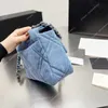 26 см Высококачественные дизайнерские кошельки Женские джинсовые сумки Сумки через плечо Модные роскошные кошельки дизайнерские женские сумки