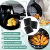 Double Boilers 2X Air Fryer Rubber Bumpers Tray Replace Parts Non-Scratch Protective Covers For Pan